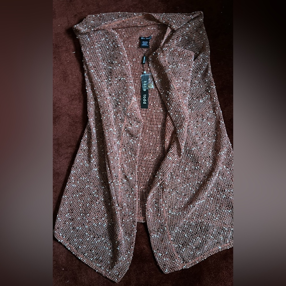 Women’s Orange Vest - Knit